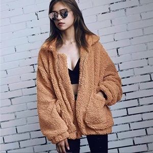 Prettygarden Faux Shearling Jacket